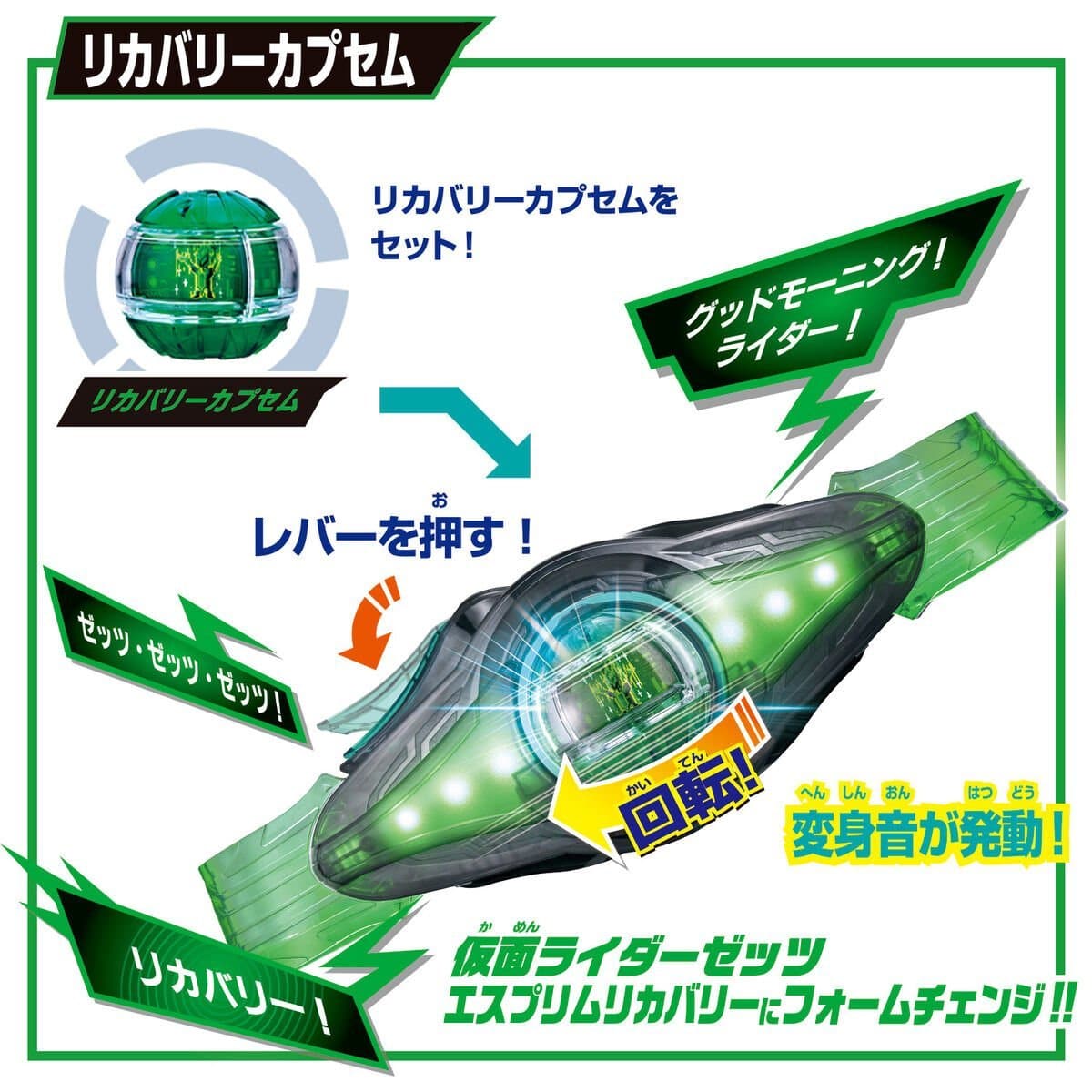 Bandai toy belt Kamen Rider Zeztz: DX Henshin Belt Zeztz Driver 4 Form Change Set
