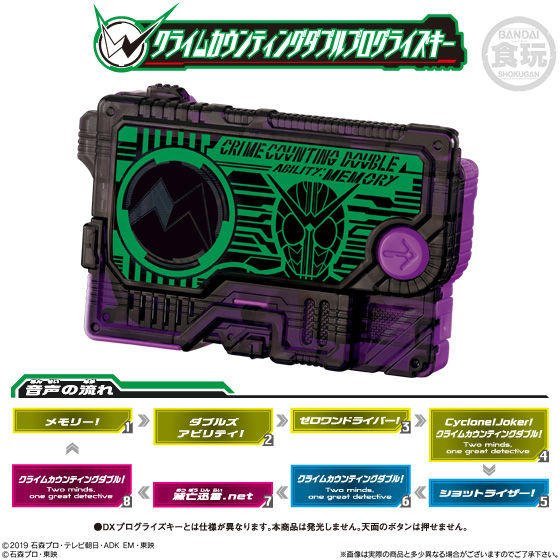Kamen Rider 01: Candy Toy SG Progrise Key 07 - 01. Crime Counting W Progrise Key | CSTOYS INTERNATIONAL