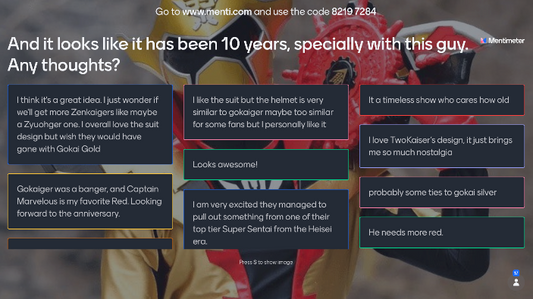 Super Sentai Survey: It looks like it has been 10 years, specially with this guy. Any thoughts?