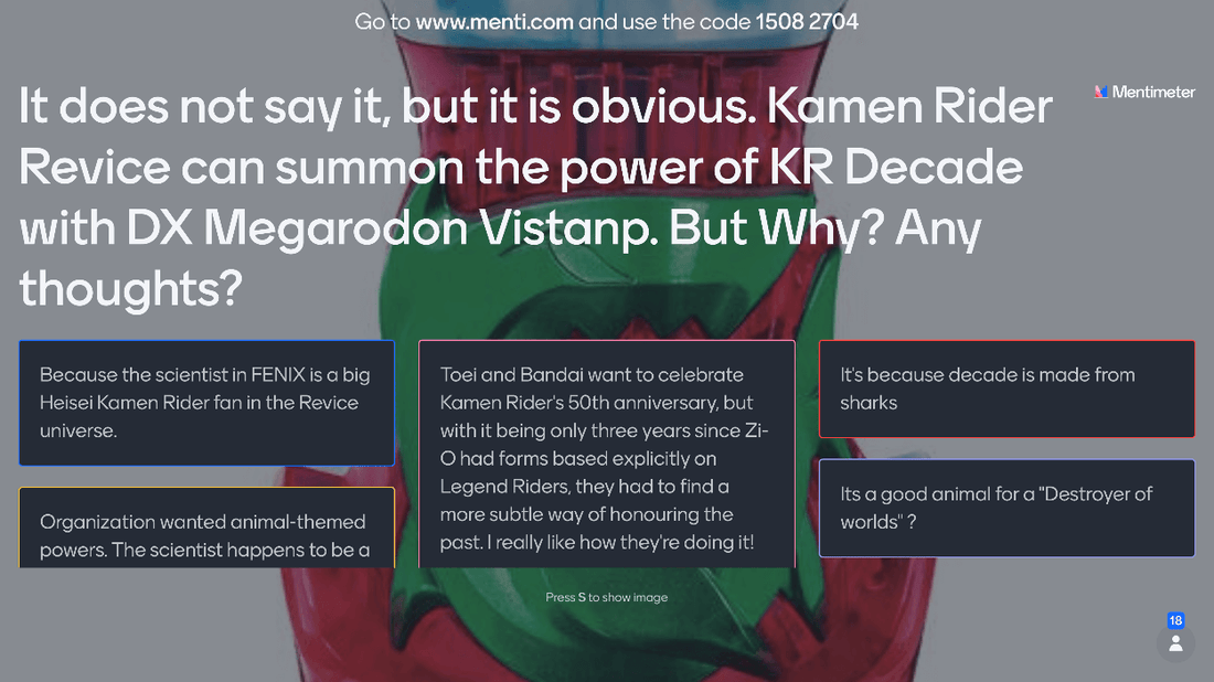 Tokusatsu Survey: It does not say it, but it is obvious. Kamen Rider Revice can summon the power of KR Decade with DX Megarodon Vistanp. But Why? Any thoughts?