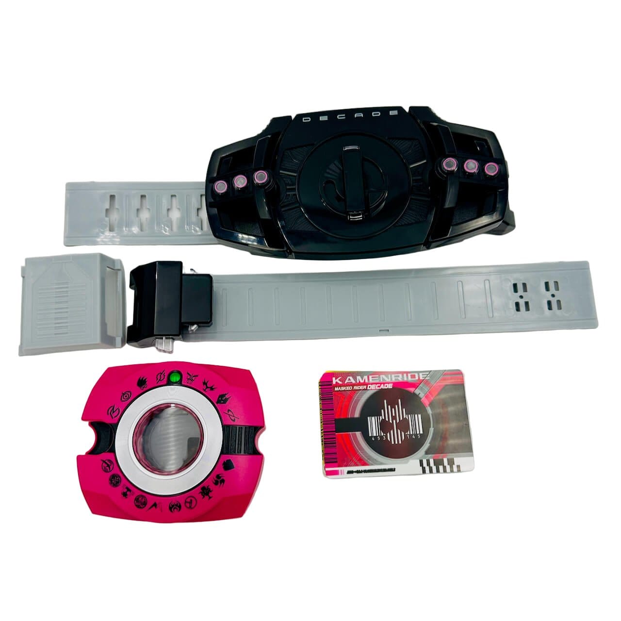 Bandai toy belt [BOXED] Kamen Rider Decade: DX Neo Decade Driver & 50 Decade Cards Set