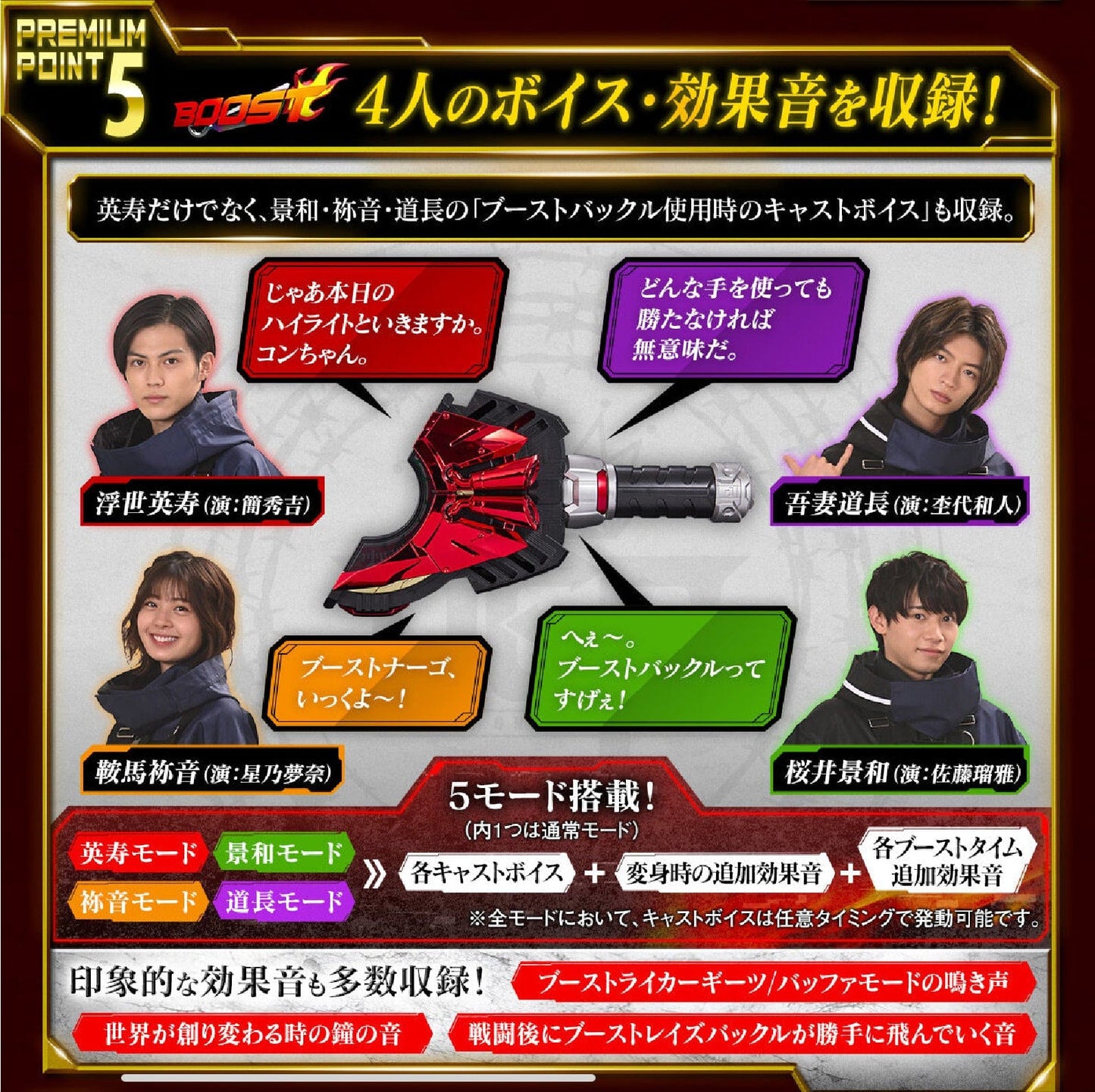 [BOXED] Kamen Rider Geats: Premium DX Memorial Magnum & Boost Raise Buckle Set | CSTOYS INTERNATIONAL