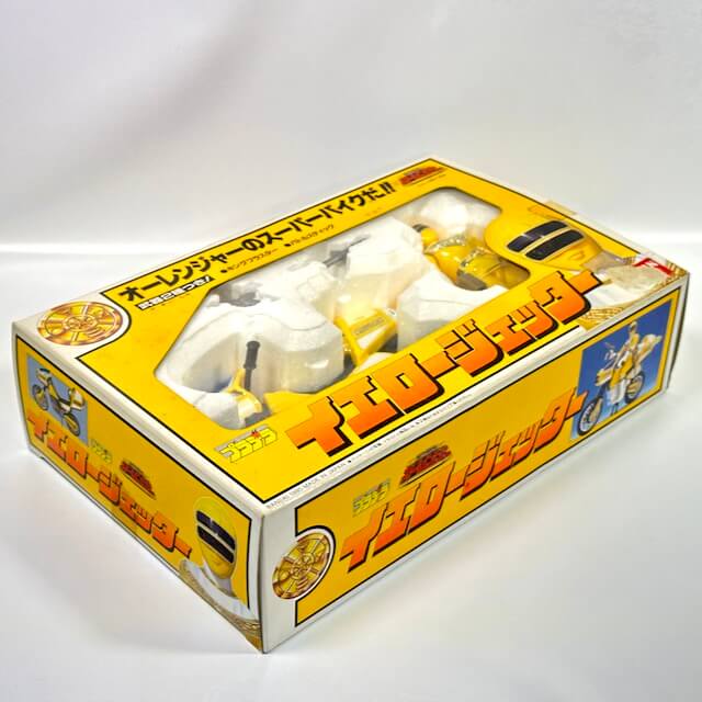 [BOXED] Ohranger: Pla-Dela Yellow Jetter Motor Cycle (with 5" Tall Action Figure) | CSTOYS INTERNATIONAL