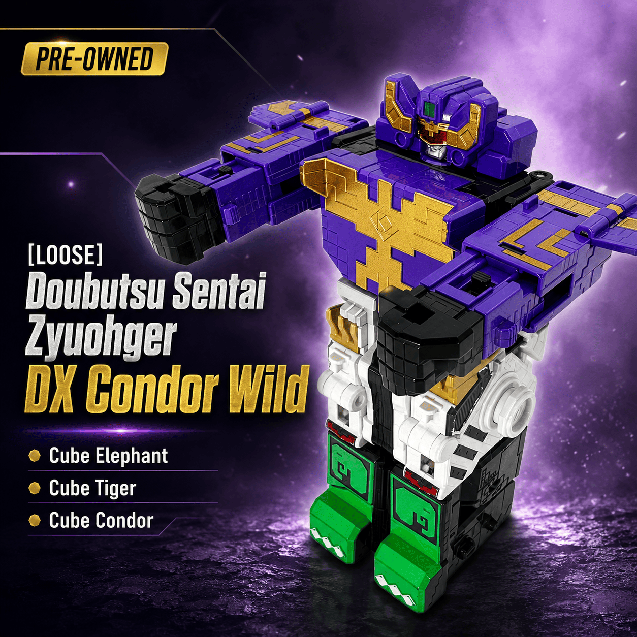 Bandai Toy Robot [LOOSE] Doubutsu Sentai Zyuohger - Doubutsu Gattai DX Condor Wild