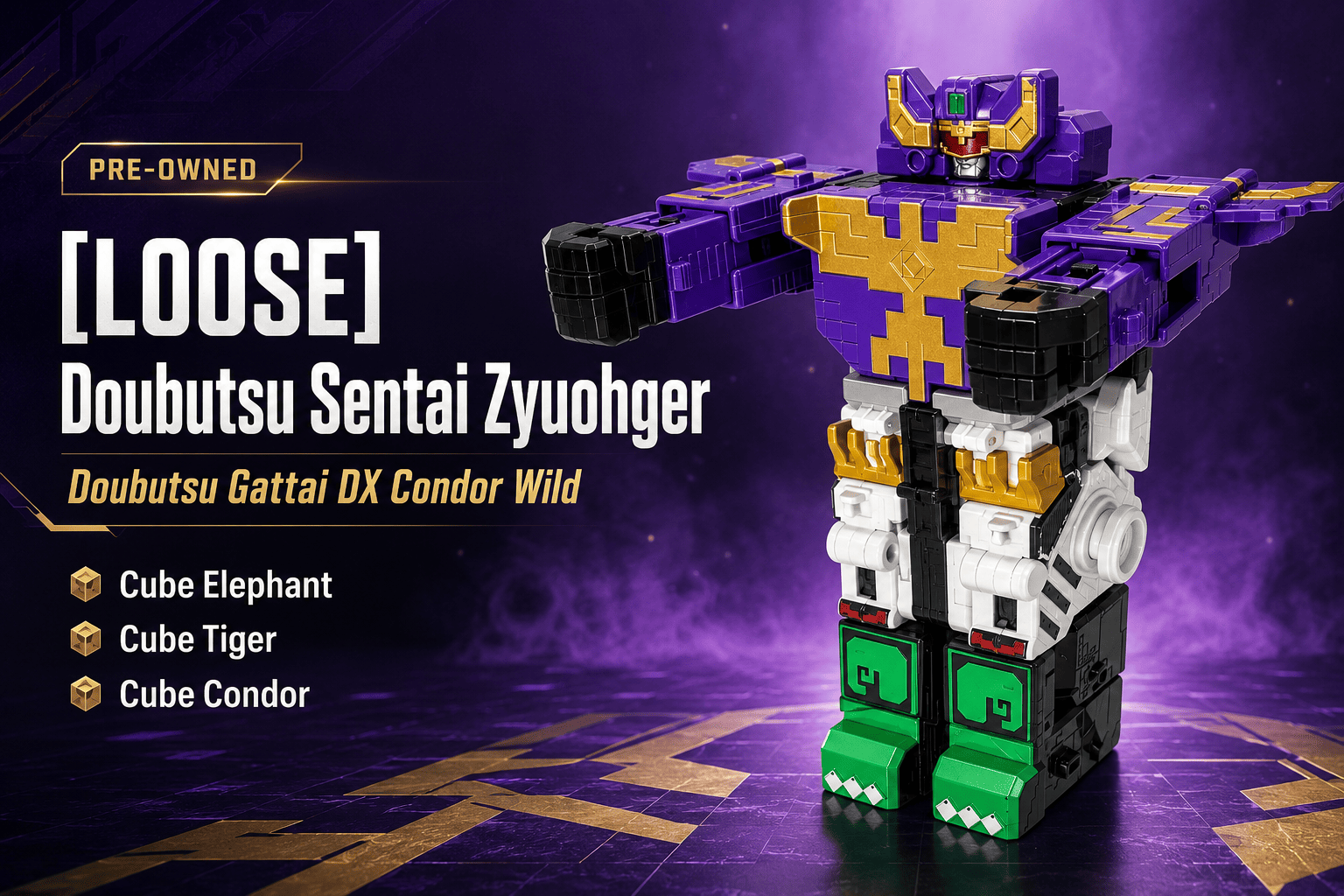 Bandai Toy Robot [LOOSE] Doubutsu Sentai Zyuohger - Doubutsu Gattai DX Condor Wild