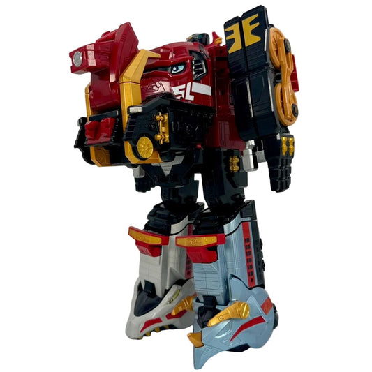 Bandai megazord [LOOSE] Engine Sentai Go-Onger: DX Kyouretsu-Oh & Engine Soul #10 (Missing K-line's Eye Stickers)