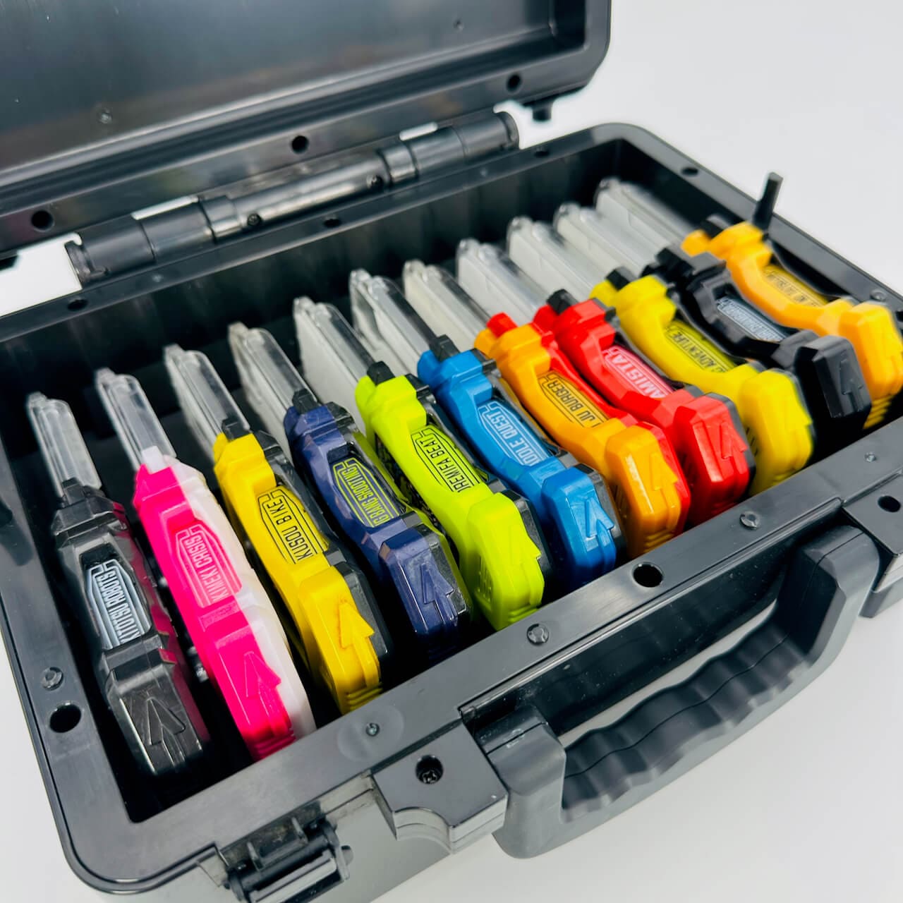 Bandai Sound Toy [LOOSE] Kamen Rider Ex-Aid: DX Rider Gashat Case & Random DX Gashat Set of Eleven
