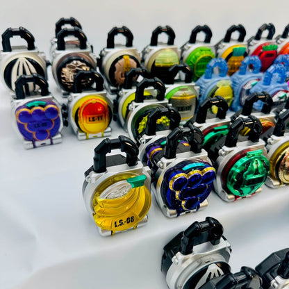 Bandai action figure [LOOSE] Kamen Rider Gaim: 42 GP & SG Random Lockseed Set (Including Metallic Ver.)