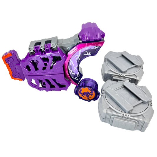 Bandai action figure [LOOSE] Kamen Rider Geats: DX Zombi Raise Buckle & Buffa Rider ID Core & Raise Buckle Holder Set