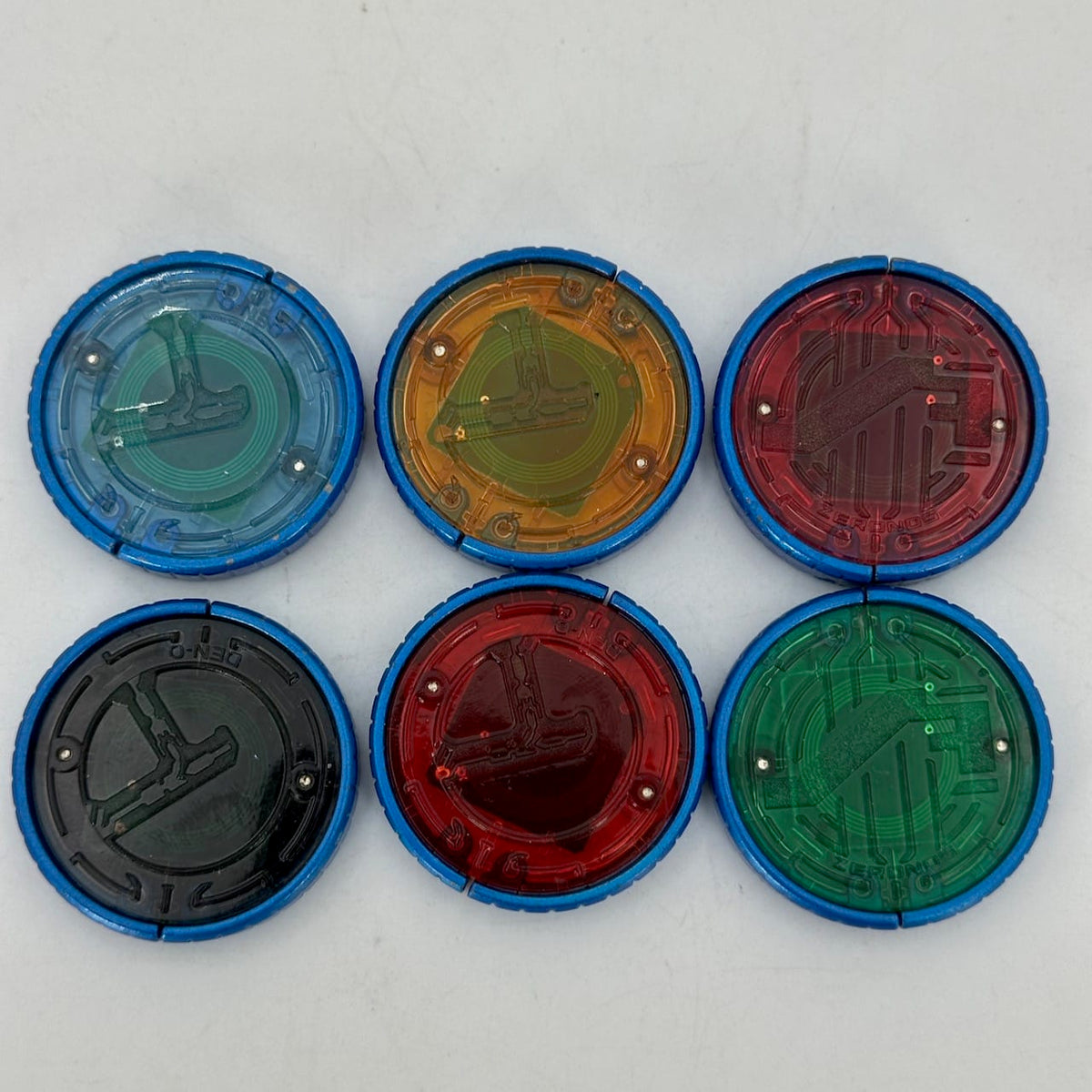 Bandai toy belt [LOOSE] Kamen Rider OOO: Capsule Toy Rider Medal Assorted Set – 48 Medals Including 4 Den-O Imagin Medals
