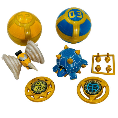 Bandai action figure [LOOSE] Ninpuu Sentai Hurricanger: Karakuri Ball Series No.01: Goat Hammer Set
