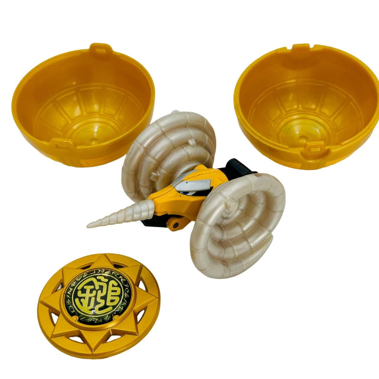 Bandai action figure [LOOSE] Ninpuu Sentai Hurricanger: Karakuri Ball Series No.01: Goat Hammer Set