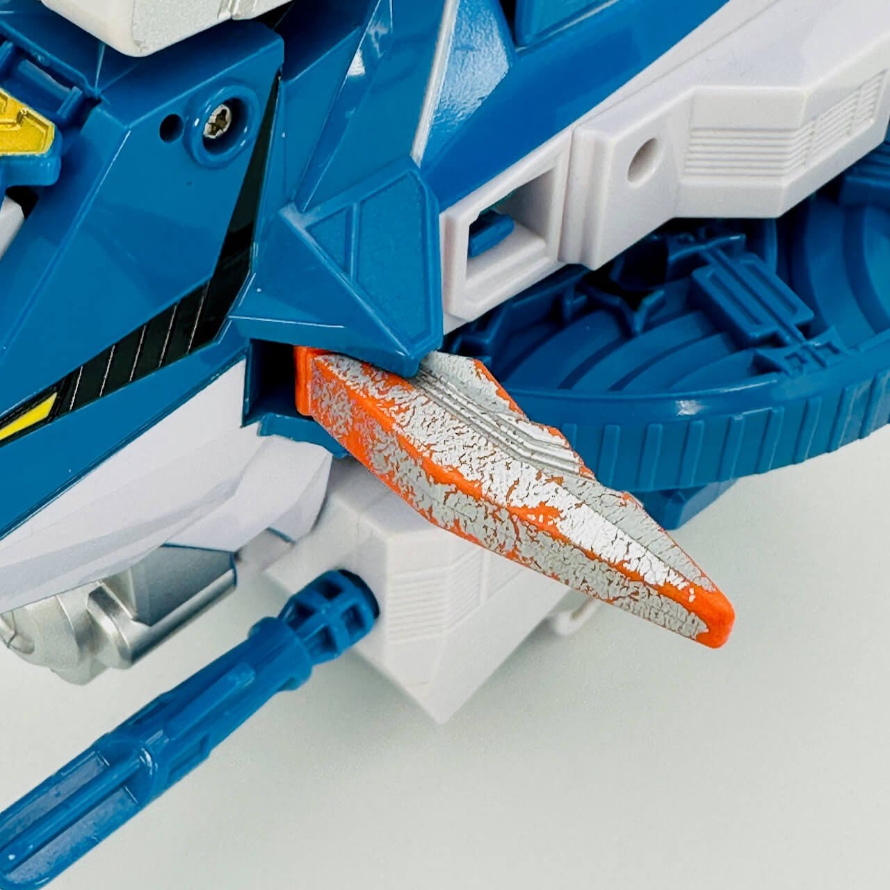 Bandai Toy Robot [LOOSE] Samurai Sentai Shinkenger: DX Kajiki Origami with Two Missile Parts (Silver Paint Worn, Restorable)