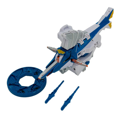 Bandai Toy Robot [LOOSE] Samurai Sentai Shinkenger: DX Kajiki Origami with Two Missile Parts (Silver Paint Worn, Restorable)