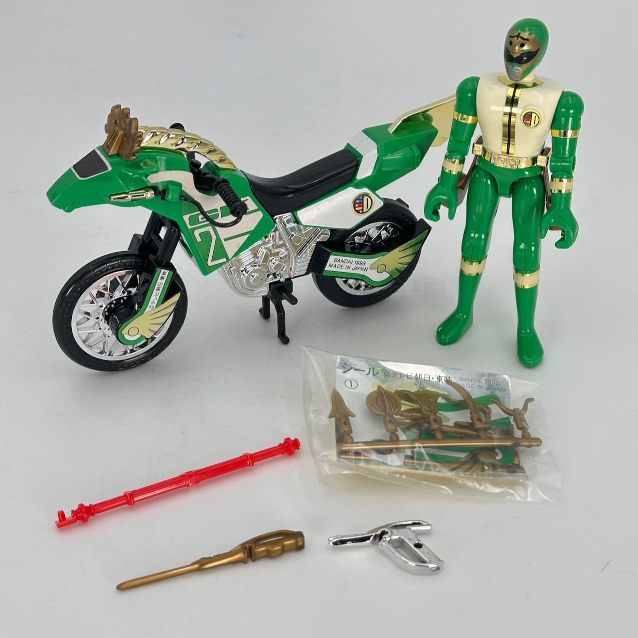 CSTOYS International action figure [BOXED] Gosei Sentai Dairanger: Green Kiber 2 & ShishiRanger Figure Set
