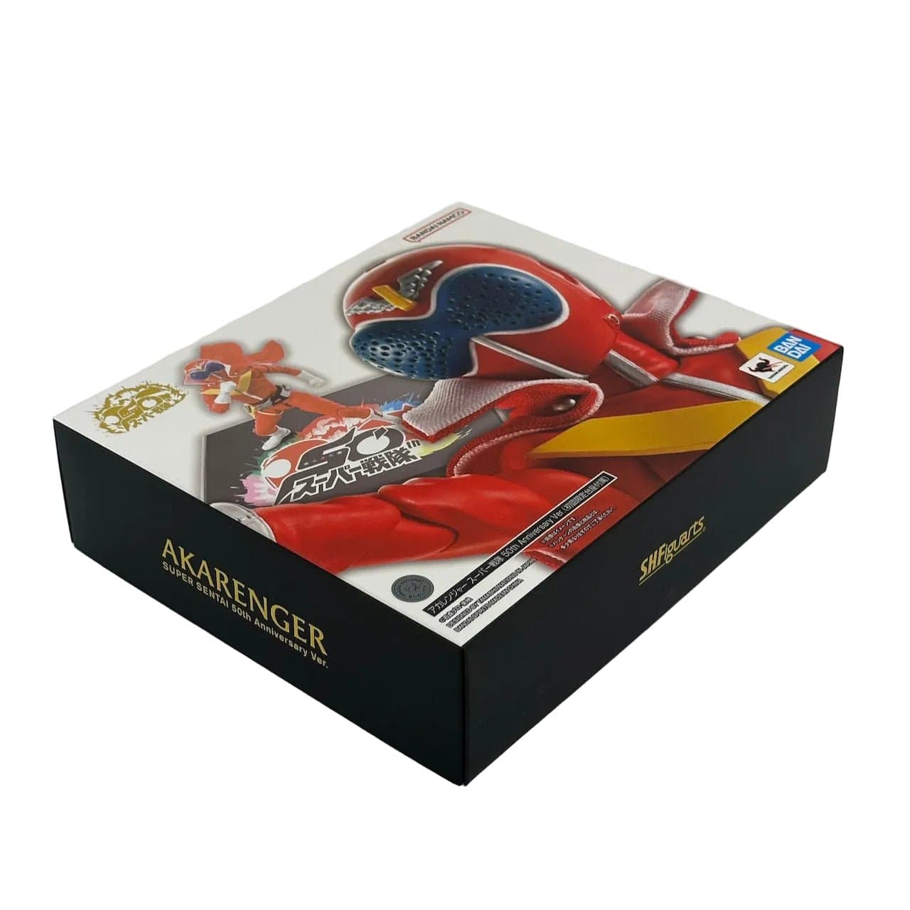 CSTOYS International action figure [BOXED] Himitsu Sentai Gorenger: S.H.Figuarts (Shinkocchou Seihou) Akarenger – Super Sentai 50th Anniversary Ver. (First Press Limited Display Stand Included)