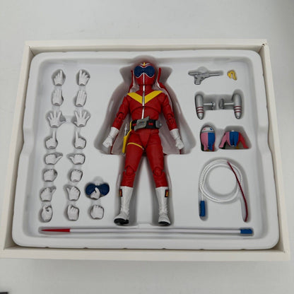 CSTOYS International action figure [BOXED] Himitsu Sentai Gorenger: S.H.Figuarts (Shinkocchou Seihou) Akarenger – Super Sentai 50th Anniversary Ver. (First Press Limited Display Stand Included)