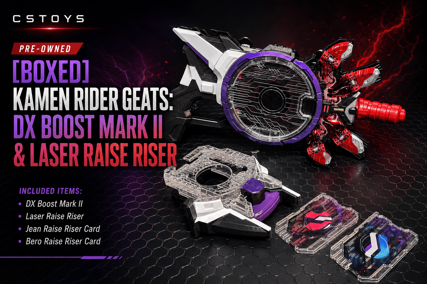 CSTOYS International toy belt [BOXED] Kamen Rider Geats: DX Boost Mark II & Laser Raise Riser