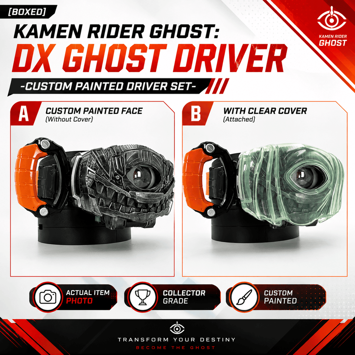 [BOXED] Kamen Rider Ghost: DX Ghost Driver -Custom Painted Driver Set- | CSTOYS INTERNATIONAL