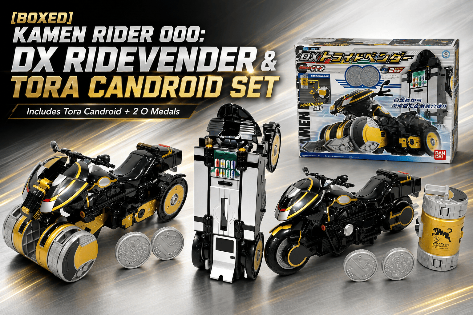 CSTOYS International Toy Bike [BOXED] Kamen Rider OOO: DX Toridevendor Ridevendor & Tora Candroid Set