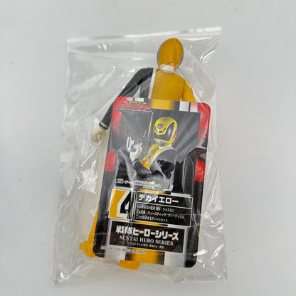 CSTOYS International toy gun [LOOSE] Dekaranger: Deka Red, Blue, Green, Yellow & Pink Soft Vinyl Figure Set with Weapons & Cards