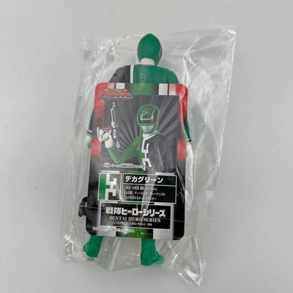 CSTOYS International toy gun [LOOSE] Dekaranger: Deka Red, Blue, Green, Yellow & Pink Soft Vinyl Figure Set with Weapons & Cards