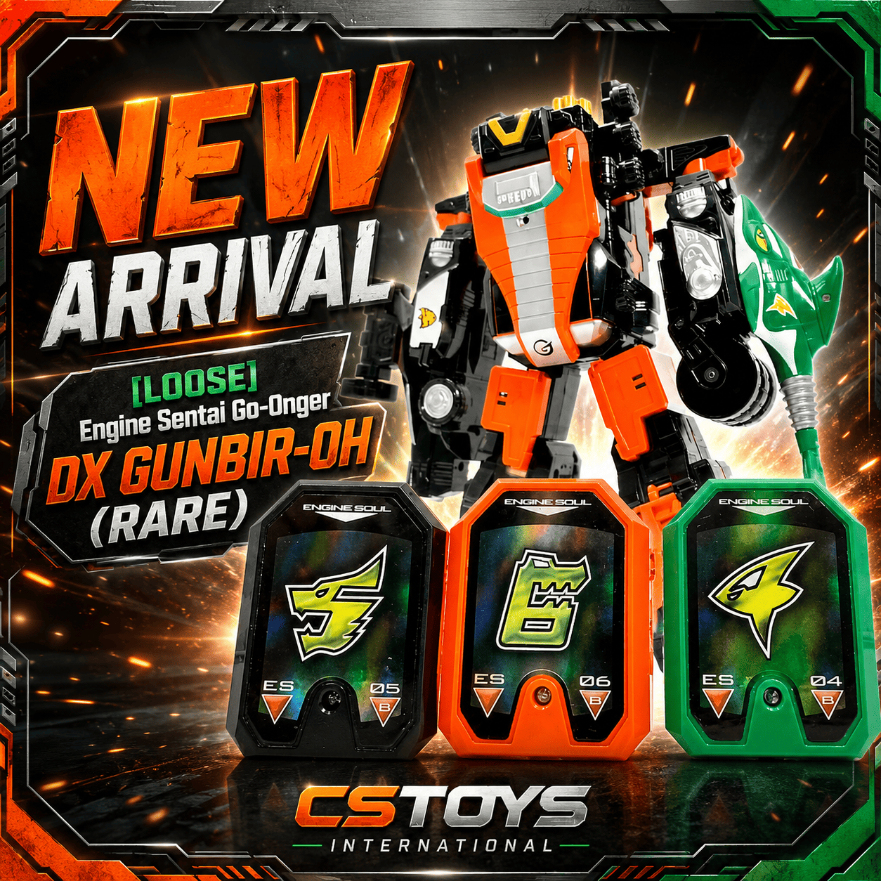 CSTOYS International Toy Robot [LOOSE] Engine Sentai Go-Onger: DX Gunbir-Oh (Rare)