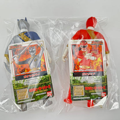 CSTOYS International vinyl figure [LOOSE] Gaoranger: Gao Red & Gao Silver Soft Vinyl Figure Set with Weapons & Cards