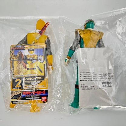CSTOYS International megazord [LOOSE] Hurricaneger: Hurricane Red, Blue, Yellow & Shurikenger Soft Vinyl Figure Set with All Weapons & Cards