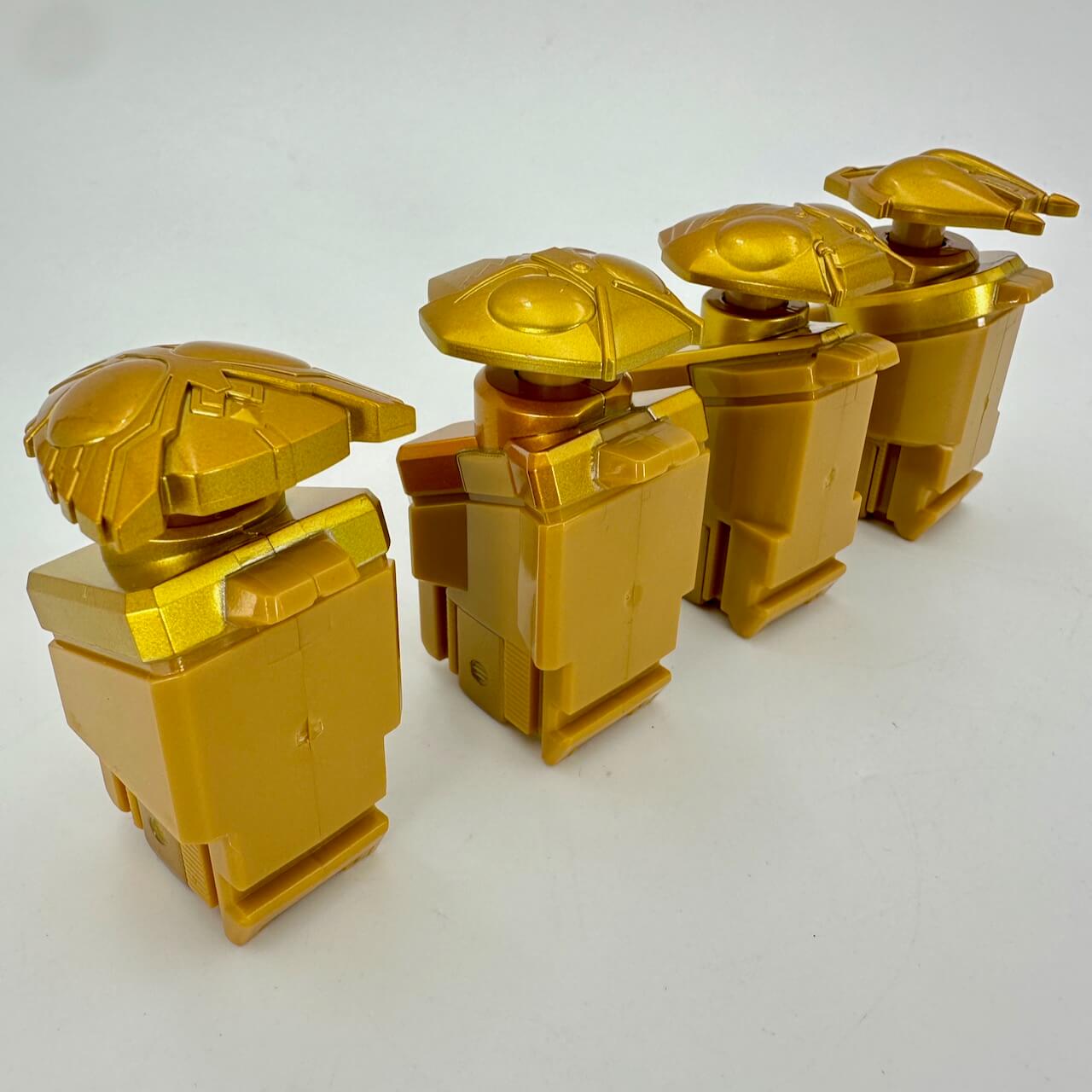 CSTOYS International support mech [LOOSE] Kamen Rider FOURZE: Candy Toy Miracle Rider Box Campaign Prize Gold Astro Switch Set (Includes KR Den-O, Ichigo, V3, OOO)