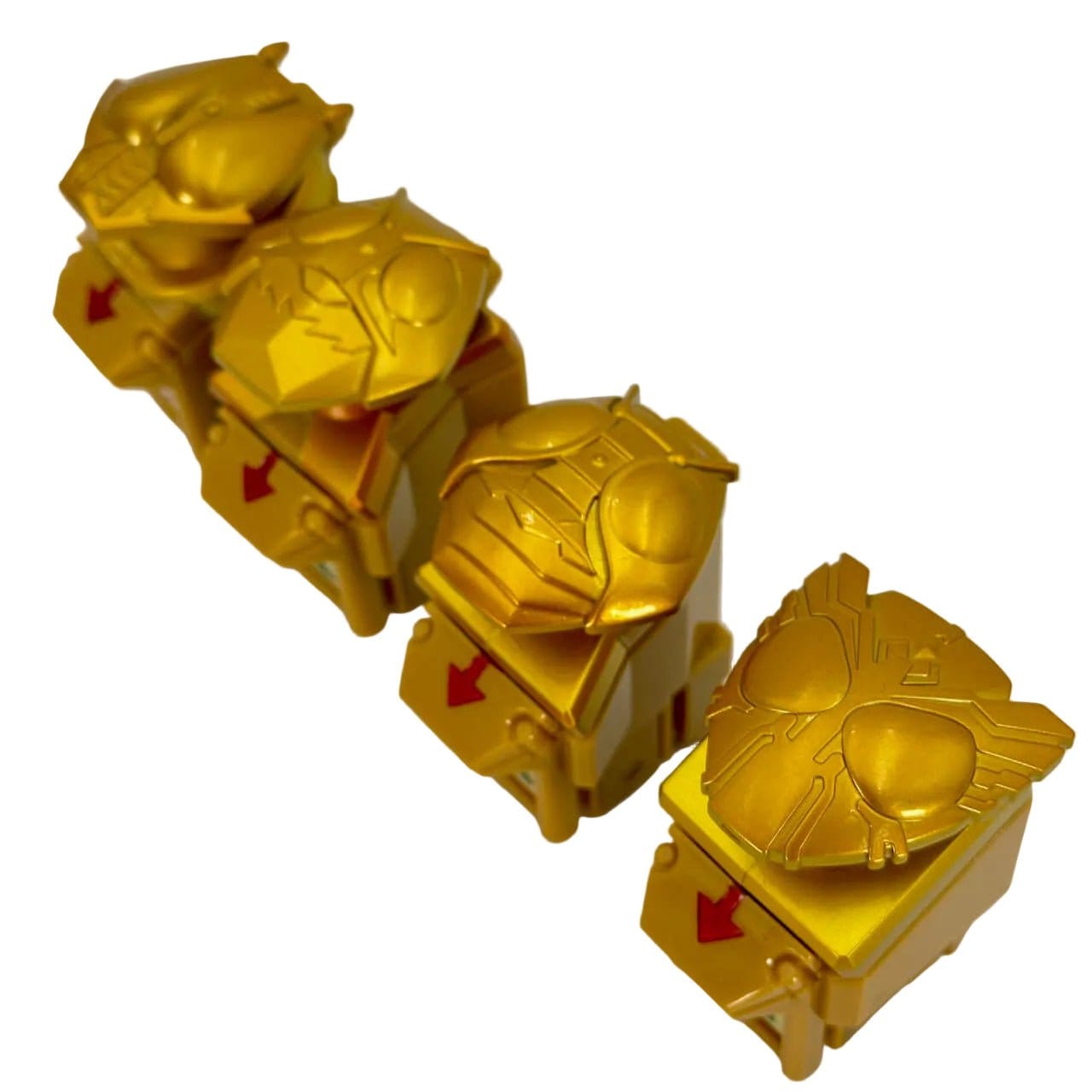 CSTOYS International support mech [LOOSE] Kamen Rider FOURZE: Candy Toy Miracle Rider Box Campaign Prize Gold Astro Switch Set (Includes KR Den-O, Ichigo, V3, OOO)