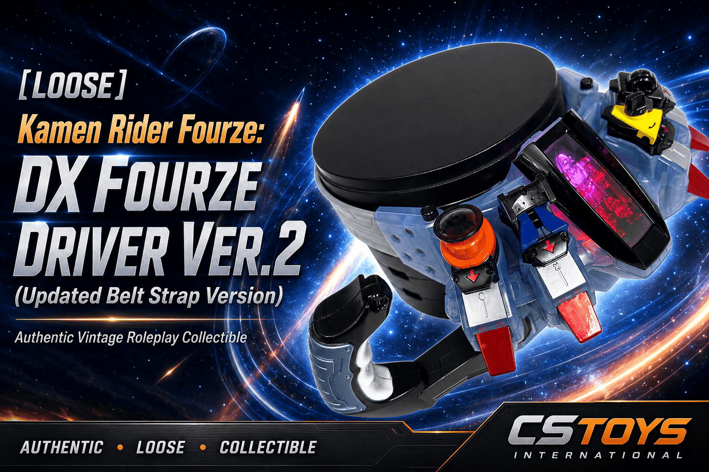 CSTOYS International toy belt [LOOSE] Kamen Rider Fourze: DX Fourze Driver Ver.2 (Updated Belt Strap Version)