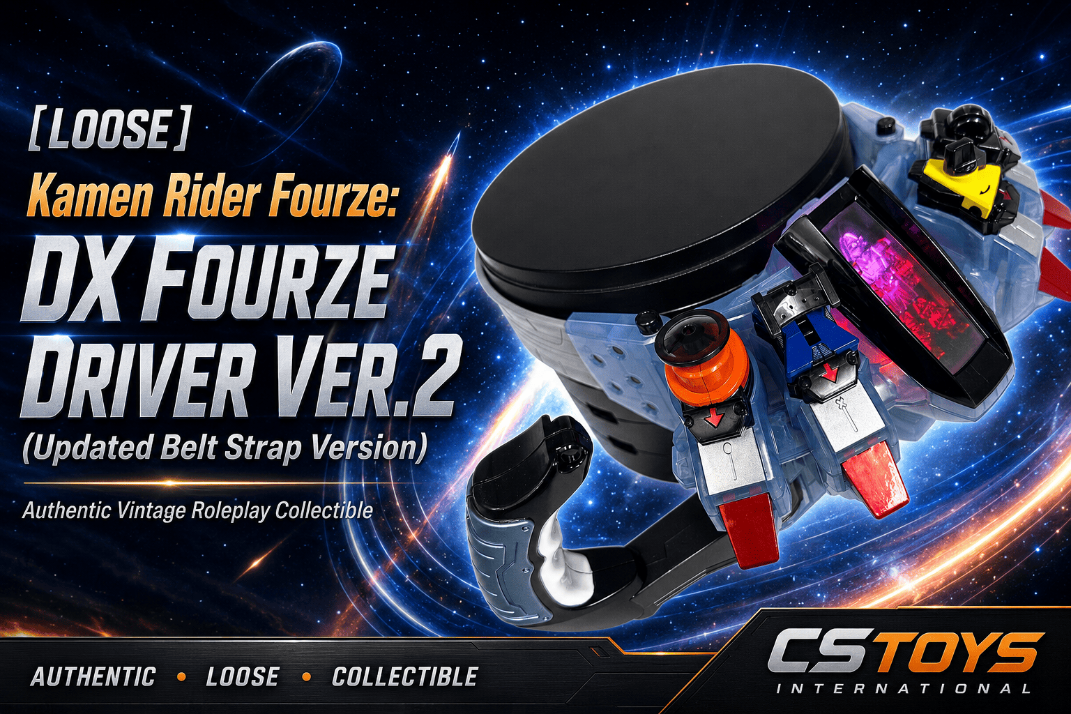 CSTOYS International toy belt [LOOSE] Kamen Rider Fourze: DX Fourze Driver Ver.2 (Updated Belt Strap Version)