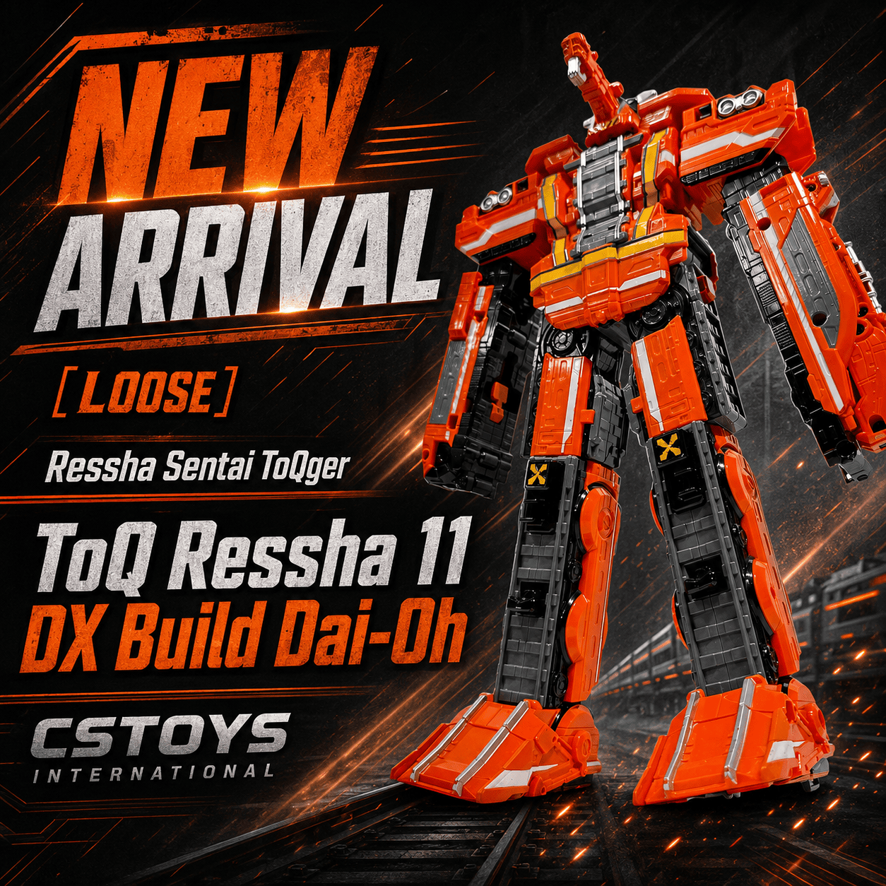 CSTOYS International Toy Robot [LOOSE] Ressha Sentai ToQger: ToQ Ressha 11 DX Build Dai-Oh