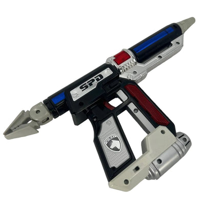CSTOYS International toy weapon [LOOSE] Tokusou Sentai Dekaranger:  D-Arms Blue & Base Unit from D-Arms Set