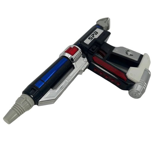 CSTOYS International toy weapon [LOOSE] Tokusou Sentai Dekaranger:  D-Arms Blue & Base Unit from D-Arms Set