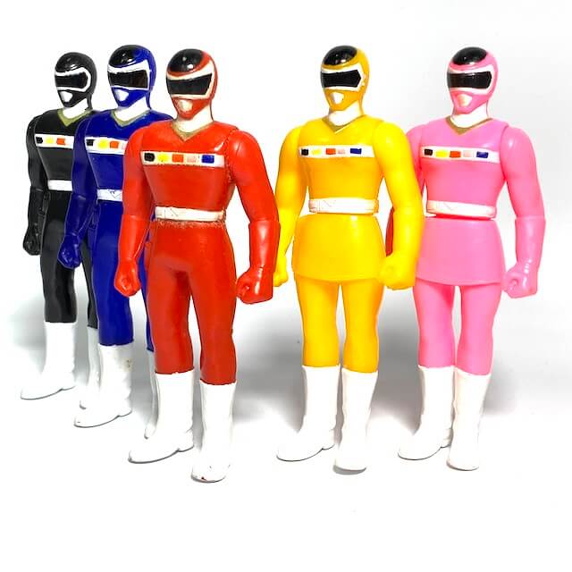 [LOOSE] Denji Sentai Megaranger: Soft Vinyl Figure Set of Five (4.5 inch) | CSTOYS INTERNATIONAL