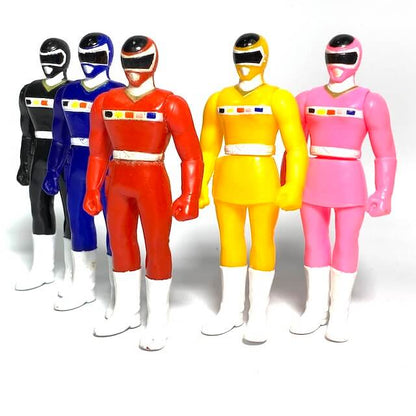 [LOOSE] Denji Sentai Megaranger: Soft Vinyl Figure Set of Five (4.5 inch) | CSTOYS INTERNATIONAL